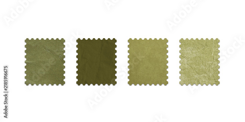 Fotografie Postage stamp borders transparent png set