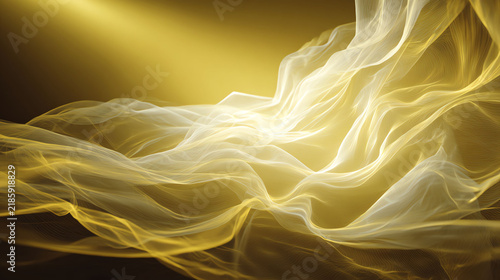 Golden Flowing Fabric Glow