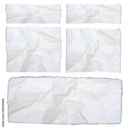 Abstract Torn Paper Background with White Texture Transparent
