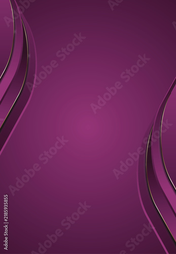 Abstract background featuring smooth flowing curved purple shapes with subtle light reflections abstract background