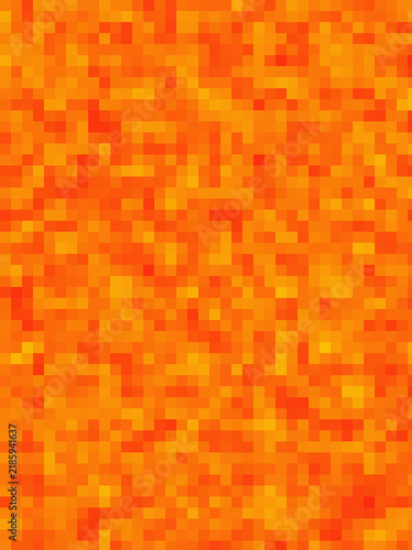 Abstract red and orange pixelated texture background