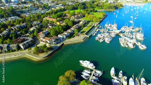aerial view of a river