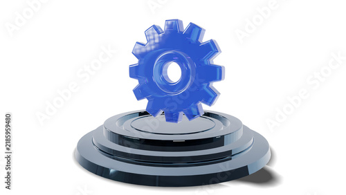 3D Modern Tech Ring Stage Podium Pedestal Platform Display Showcase Presentation for Tech Gear Product