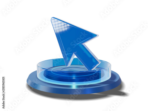 3D Futuristic Cyber Halo Stage Podium Pedestal Platform Display Showcase Presentation for Fintech Cursor Banner Element