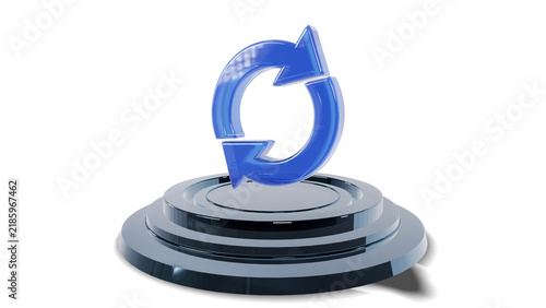 3D Modern Tech Ring Stage Podium Pedestal Platform Display Showcase Presentation for Tech Refresh Product