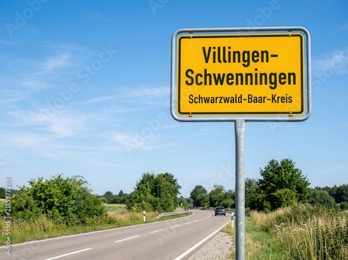 Welcome To Villingen-Schwenningen Germany Road Sign