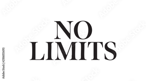 Foto no limits black silhouette with line art vector pair icon