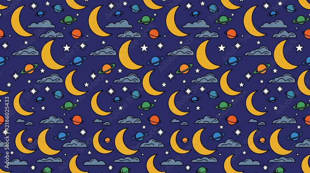 seamless pattern with stars