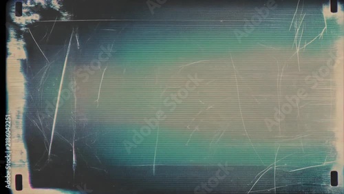 Abstract Light Leaks with Film Grain and Scratches Overlayed on Black Background