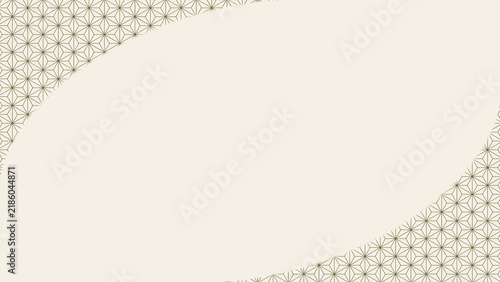 Asanoha traditional Japanese geometric pattern background