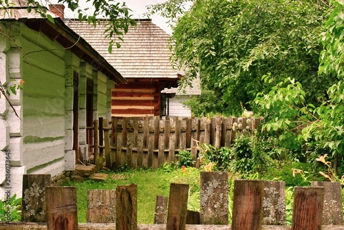 Obraz na płótnie za domem