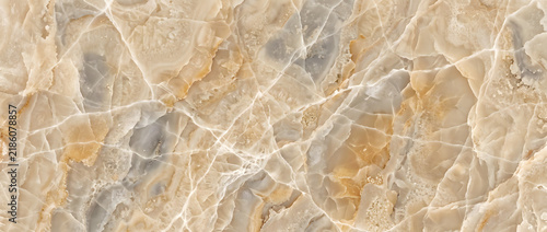 Konstfotografi Agate onyx texture background with intricate white crackled veins across amber a