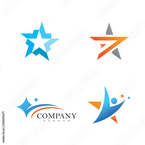 Star logo vector design template