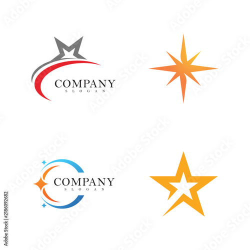 Star logo vector design template