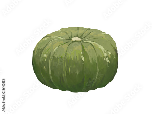 手描き風のかぼちゃのイラスト