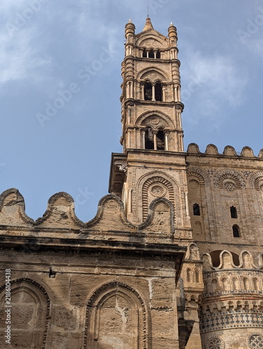 Fotografie Palermo Cathedral Bell Tower Architecture Sicily Landmark
