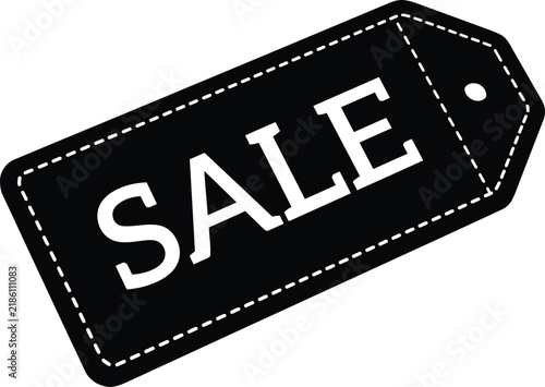Sale vector tag promotional retail shop label price graphic