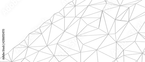 Obraz na płótnie A minimalist abstract pattern formed by dotted lines and vertices.