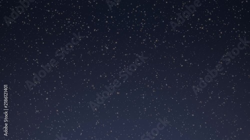 Starry Night Sky with Gently Twinkling Stars Animation Loop