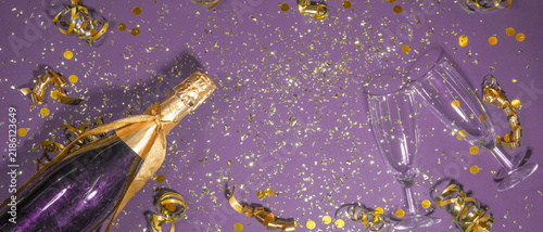 Photography Happy New Year 2027, New Year's Eve Party Celebration Greeting Card - Golden Cha