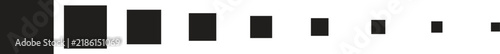 Abstract Black Squares Perspective Scale Progression Vector Background