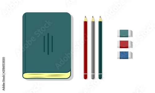 Set of stationery design vector