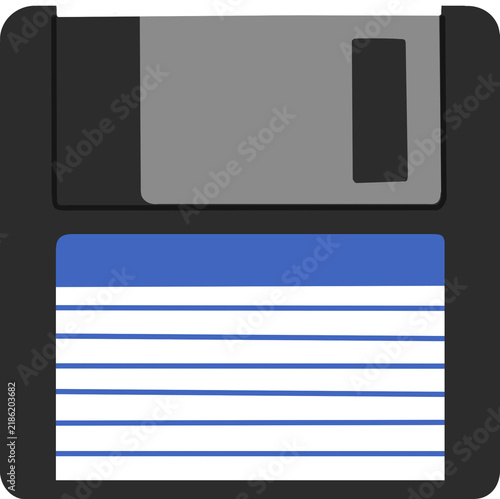 Plakat floppy disk save icon illustration