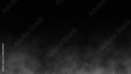 Atmospheric Ground Fog Smoke Texture Overlay Rising from Bottom on Dark Background