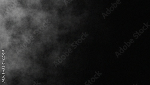 Atmospheric White Smoke Texture Overlay on Dark Background with Fog Effects