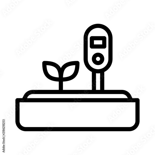 Soil Meter outline icon. Soil Meter line illustration.