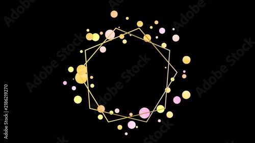 Frame with Sparkle Dots - pink