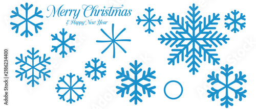 Christmas snowflake star set vector ilustraton art