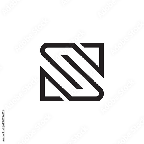 Arrow letter S abstract logo