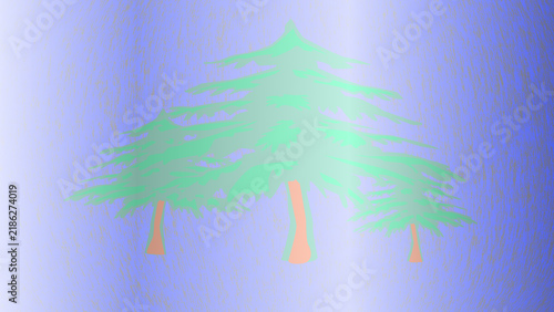 gradient colour background with tree