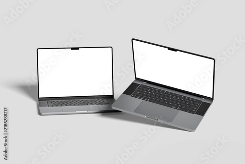 Minimalist Blank Laptop Mockup for Branding and Custom Design
