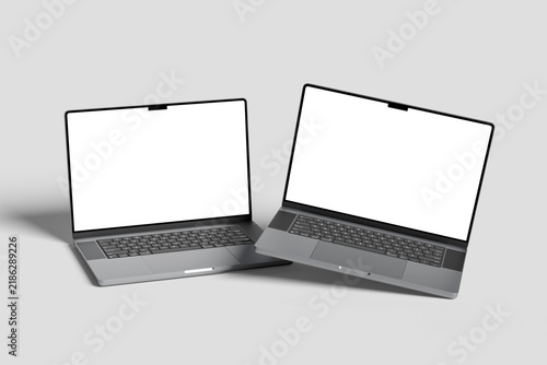 Minimalist Blank Laptop Mockup for Branding and Custom Design
