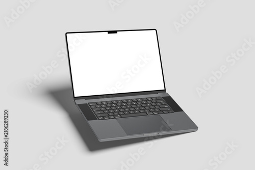 Minimalist Blank Laptop Mockup for Branding and Custom Design
