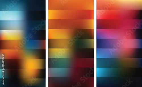 Dark Teal Red and Orange Abstract Gradient Background