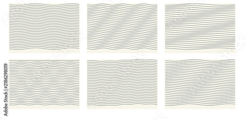 Organic wavy line backgrounds with flowing abstract patterns