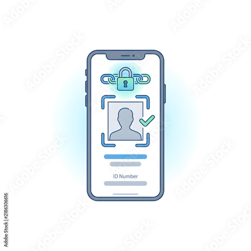 Digital Identity Verification System on Mobile Smartphone Application Secure Access Interface