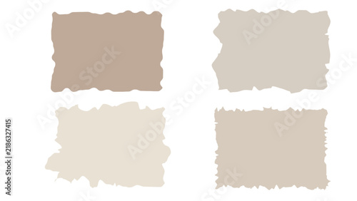 Grunge Torn Paper Texture Set