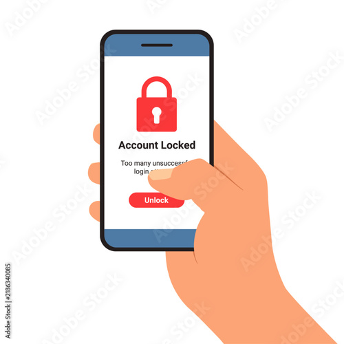 Account Locked After Failed Login Attempts on Smartphone