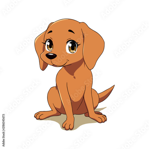 Cute Vizsla Clipart 08