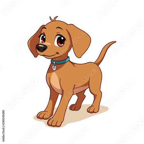 Cute Vizsla Clipart 02