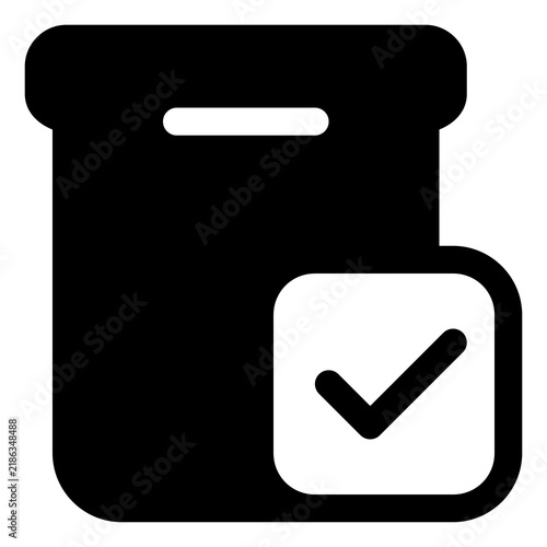 In stock icon for inventory, availability and retail