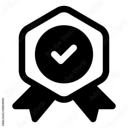 Guarantee icon for warranty, protection and assurance