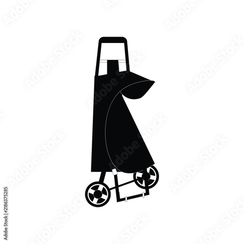 Shopping bag on wheels. Trolley bag.