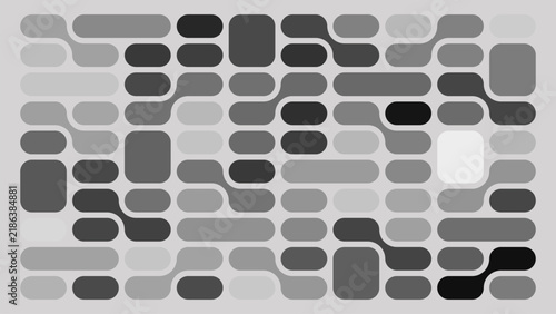 An abstract geometric pattern in rich, multicolored tones. Repeating shapes create a cohesive composition with a modern, minimalist aesthetic. Suitable for design, textiles, packaging, and creative pr
