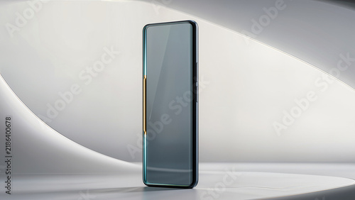 Futuristic Frosted Glass Interface Minimalist Smart Device Tech Background