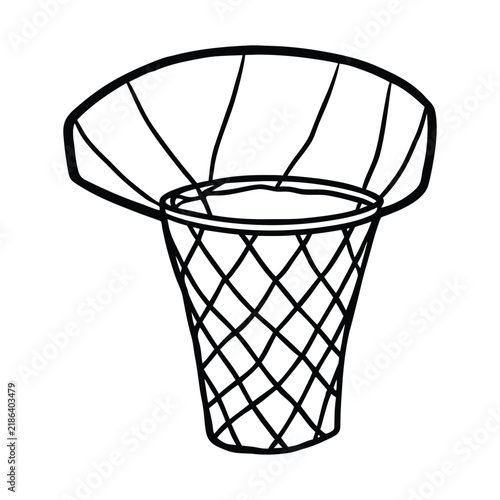  Basketball Basket And Net Silhouette Vector Design